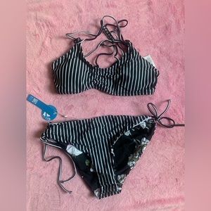 Black & White Stripped Bikini